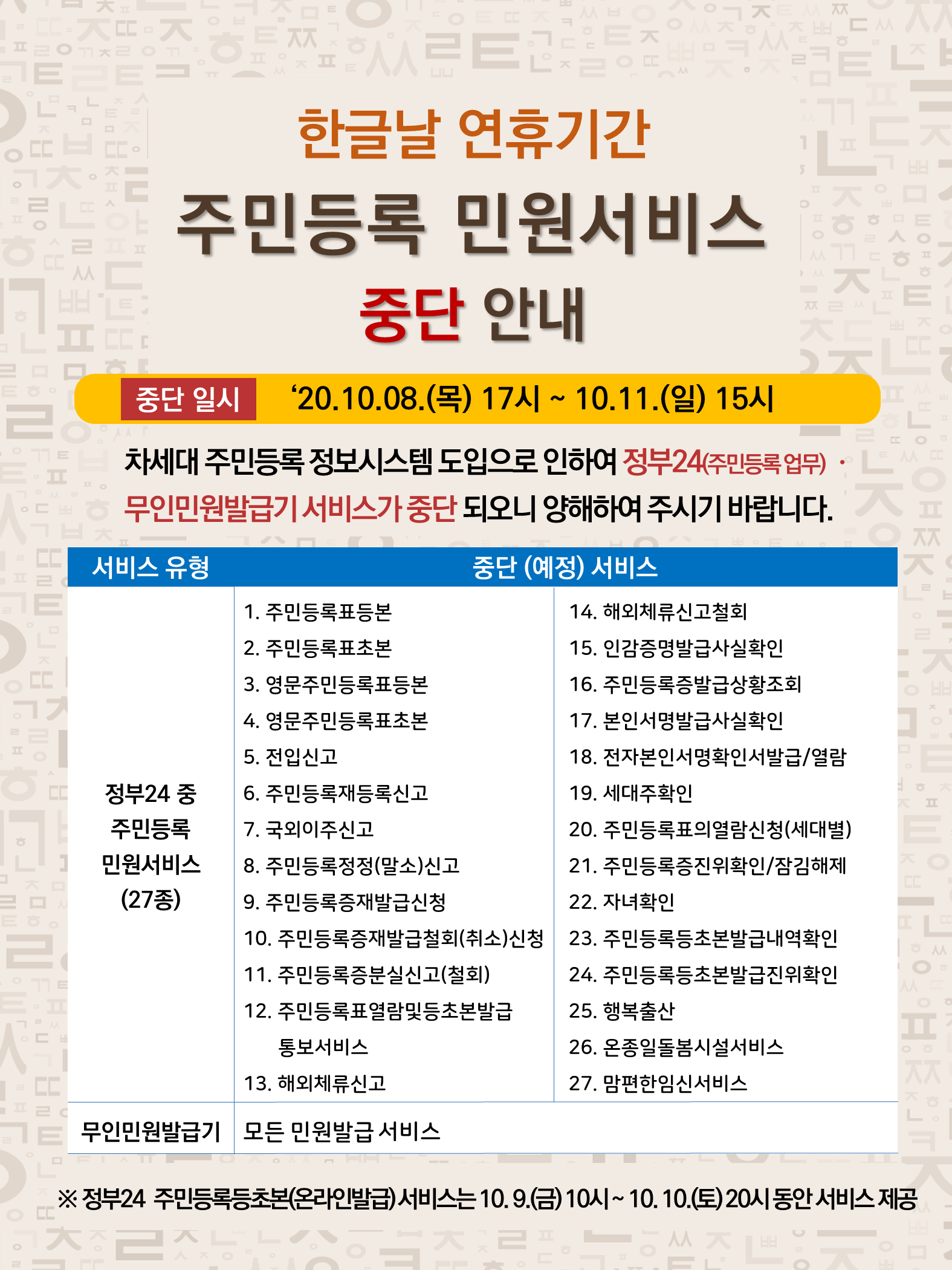 주민등록민원서비스중단안내포스터.png